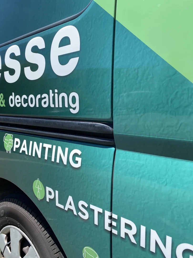 Finesse Painting — Lettering detail