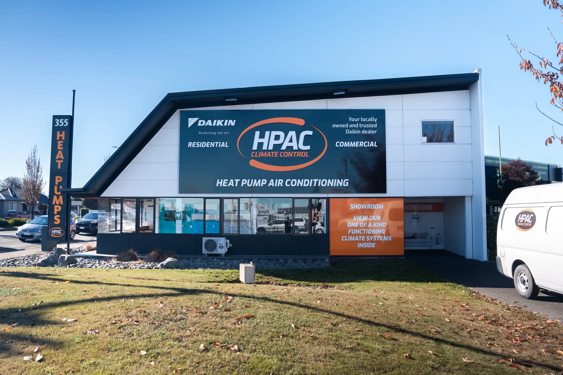 HPAC Climate — Full building signage