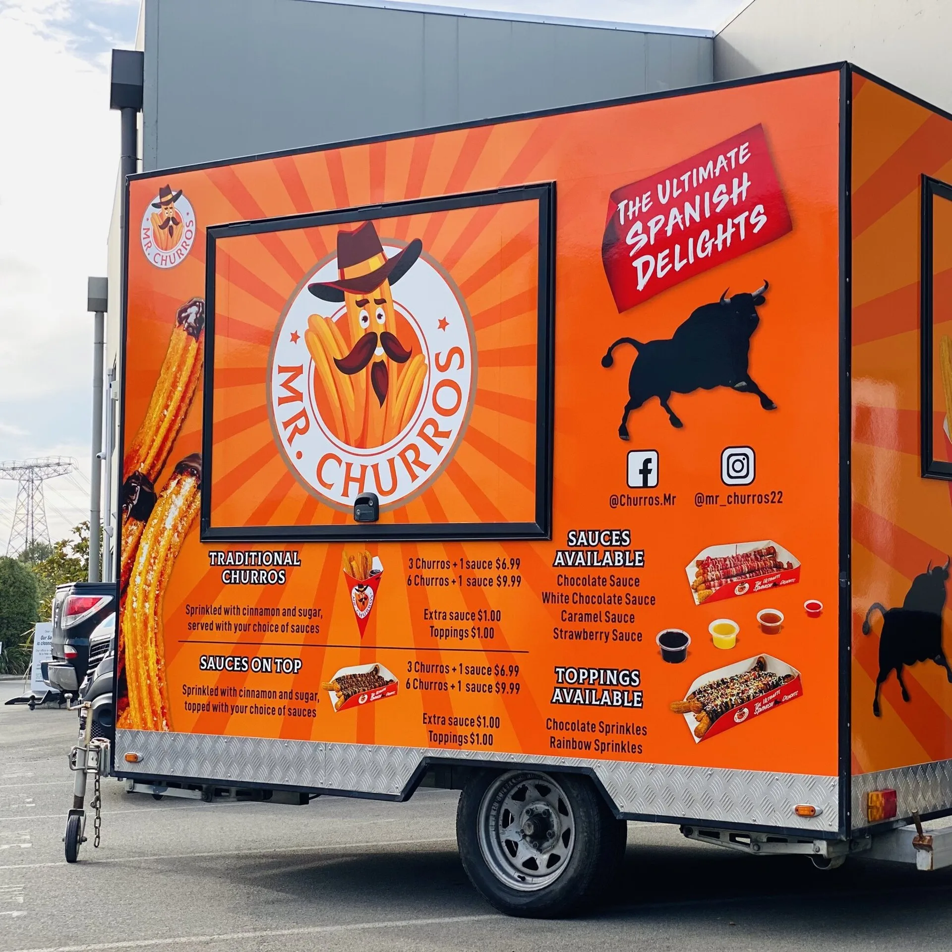 Mr Churros — Food trailer wrap