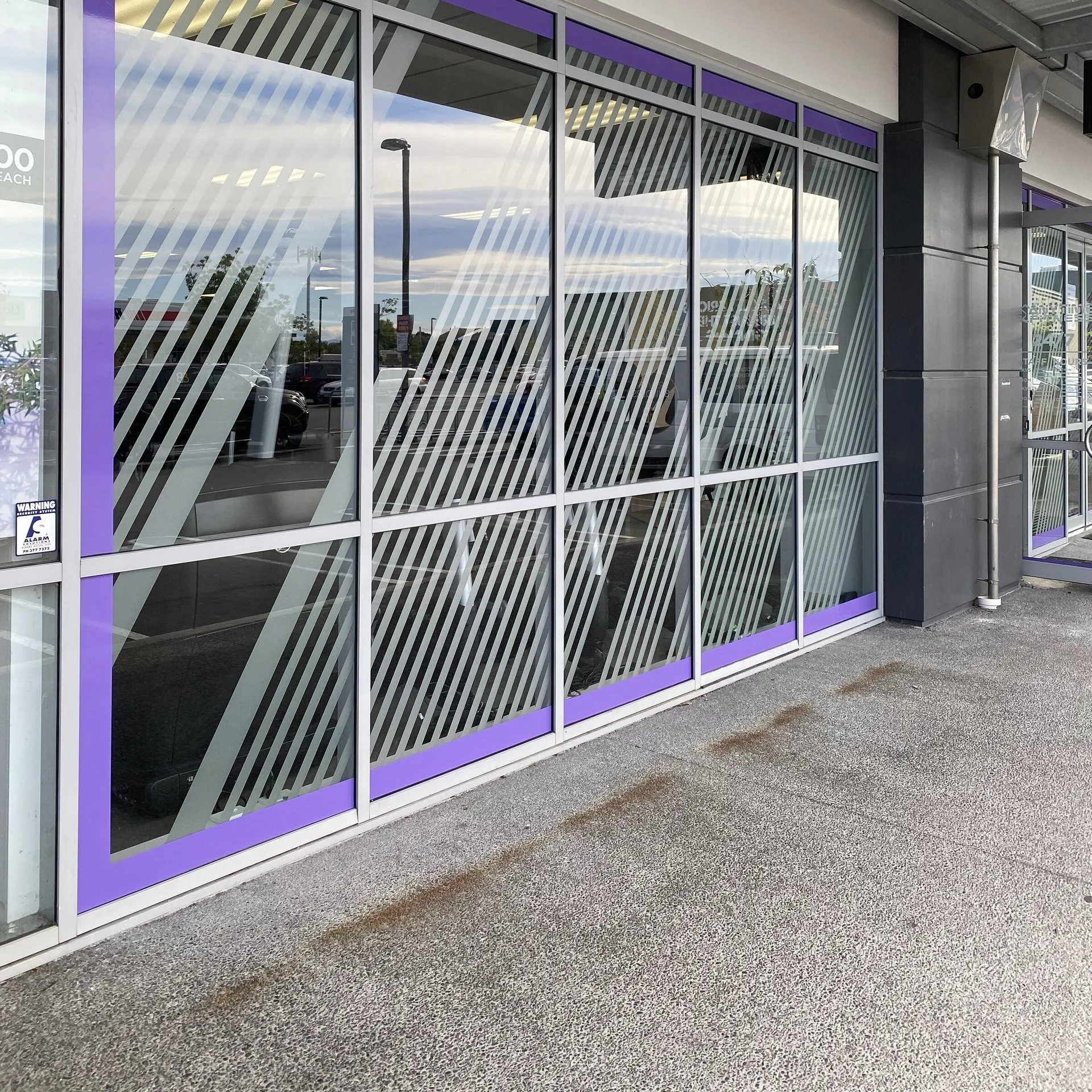 Window Frosting — Stripe pattern
